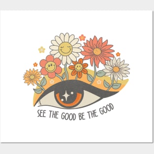 See the Good Eye with Flower Posters and Art